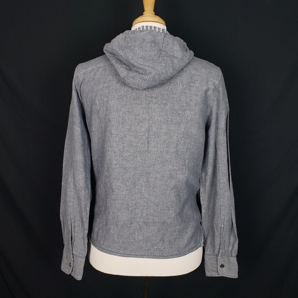 Armani Button Up Long Sleeve Hoodie - Picture 3 of 10